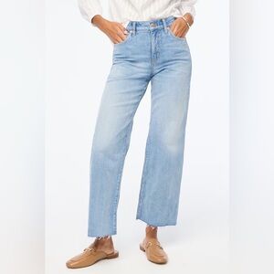 LIKE NEW J. Crew Wide-leg cropped jean in all-day stretch Size 34